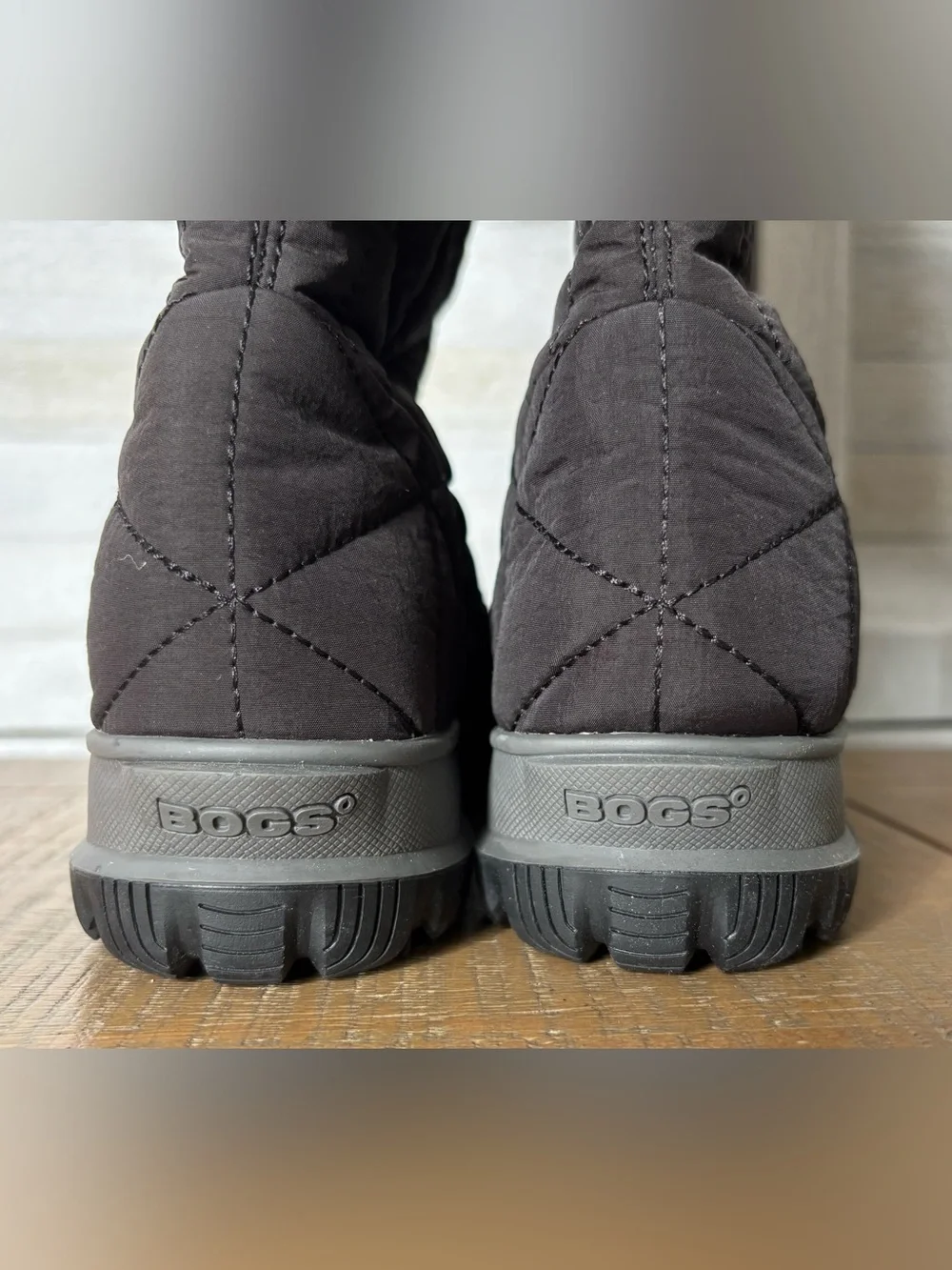 NWT Bogs Snowday Tall Quilted Waterproof Winter Boots Brown Size 6
